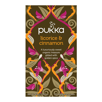 Pukka Pukka Licorice & Cinnamon Süßholz- und Zimttee Abbildung
