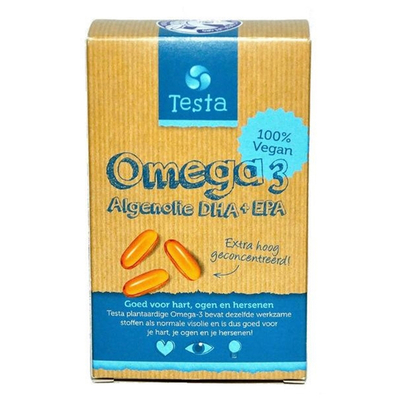 Testa Testa Omega 3 algenolie - vegan DHA + EPA Testa Testa Omega 3 algenolie - vegan DHA + EPA afbeelding
