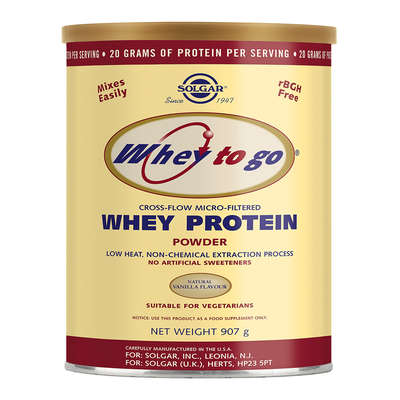 Solgar Vitamins Whey To Go Protein Vanille (Molkenproteine) Abbildung