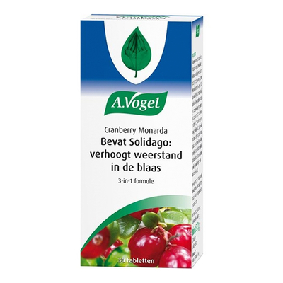 A.Vogel Cranberry Monarda (met Solidago voor de blaas) A.Vogel Cranberry Monarda (met Solidago voor de blaas) afbeelding