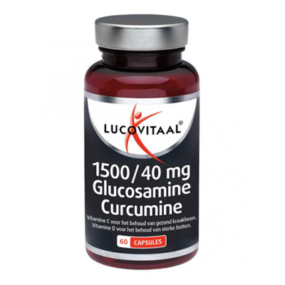 Lucovitaal Glucosamine & curcumine 1500/40 mg Lucovitaal Glucosamine & curcumine 1500/40 mg afbeelding