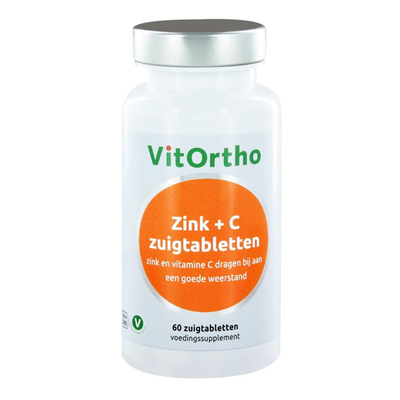 Vitortho Zink + C zuigtabletten Vitortho Zink + C zuigtabletten afbeelding