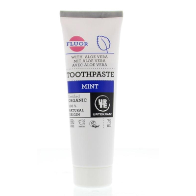 Urtekram Tandpasta mint fluoride afbeelding
