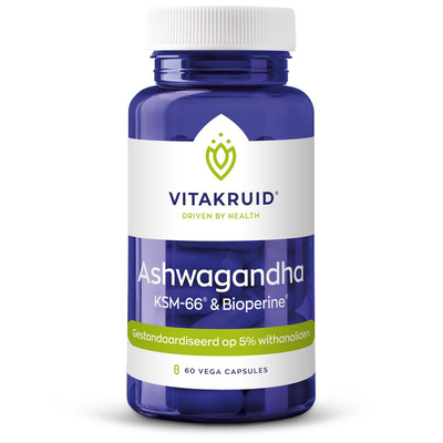 Vitakruid Ashwagandha KSM-66 & bioperine Vitakruid Ashwagandha KSM-66 & bioperine Abbildung