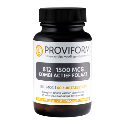 Proviform Vitamine B12 1500 mcg combi actief folaat Proviform Vitamine B12 1500 mcg combi actief folaat afbeelding