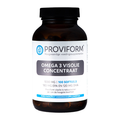 Proviform Omega 3 visolie concentraat 1000 mg Proviform Omega 3 visolie concentraat 1000 mg afbeelding