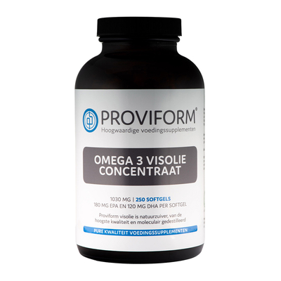 Proviform Omega 3 visolie concentraat 1000 mg Proviform Omega 3 visolie concentraat 1000 mg afbeelding