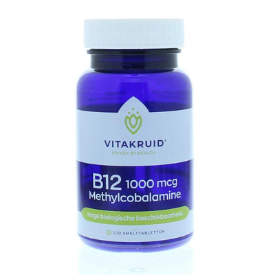 Vitakruid B12 1000 mcg Methylcobalamine Vitakruid B12 1000 mcg Methylcobalamine afbeelding