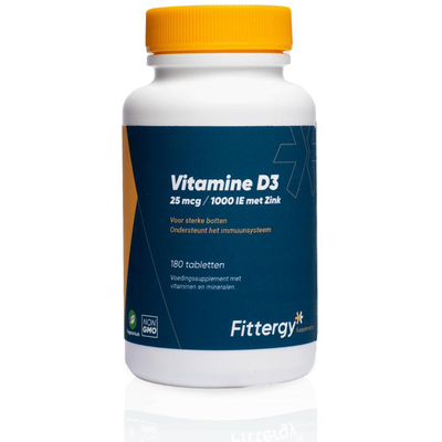 Fittergy Vitamin D3 25 mcg with Zinc Fittergy Vitamin D3 25 mcg with Zinc image