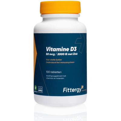 Fittergy Vitamin D3 50 mcg with Zinc Fittergy Vitamin D3 50 mcg with Zinc image