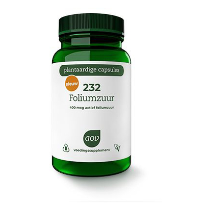 AOV Voedingssupplementen 232 Folsäure 400 mcg AOV Voedingssupplementen 232 Folsäure 400 mcg Abbildung