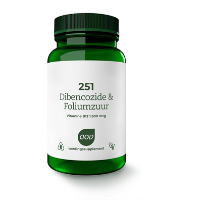 AOV Voedingssupplementen 251 Dibencozide & Foliumzuur AOV Voedingssupplementen 251 Dibencozide & Foliumzuur afbeelding