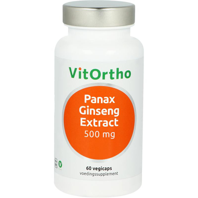 Vitortho Panax-Ginseng-Extrakt 500 mg Vitortho Panax-Ginseng-Extrakt 500 mg Abbildung
