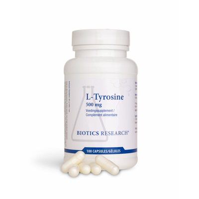 Biotics L-Tyrosin 500 mg Biotics L-Tyrosin 500 mg Abbildung