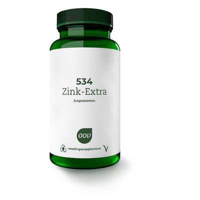 AOV Voedingssupplementen 534 Zink Extra zuigtabletten AOV Voedingssupplementen 534 Zink Extra zuigtabletten afbeelding