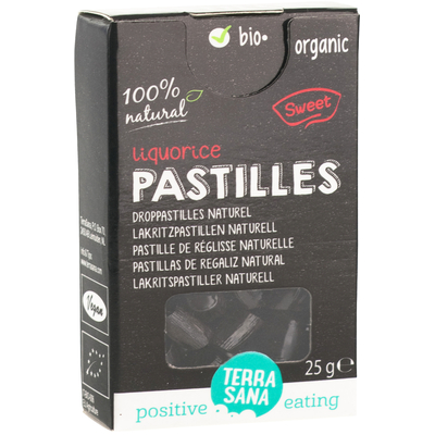 TerraSana Natural Liquorice Pastilles TerraSana Natural Liquorice Pastilles image