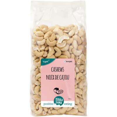 TerraSana Cashew nuts unroasted without salt TerraSana Cashew nuts unroasted without salt image