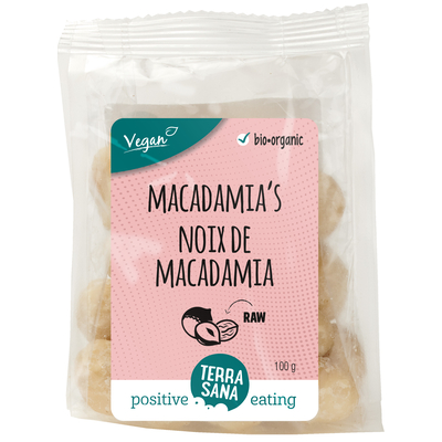 TerraSana RAW Macadamianoten gepeld TerraSana RAW Macadamianoten gepeld afbeelding