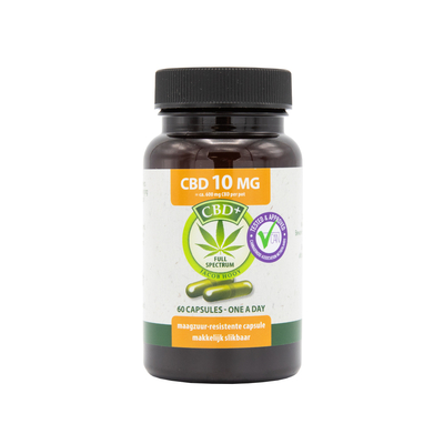 Jacob Hooy CBD+ Capsules 10 mg One-a-Day Jacob Hooy CBD+ Capsules 10 mg One-a-Day afbeelding