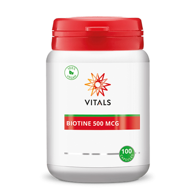 Vitals Biotine 500 mcg (vitamine B8) Vitals Biotine 500 mcg (vitamine B8) afbeelding