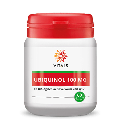 Vitals Ubiquinol 100 mg (vegetarisch) Vitals Ubiquinol 100 mg (vegetarisch) afbeelding