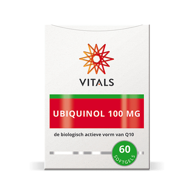 Vitals Ubiquinol 100 mg (vegetarisch) Vitals Ubiquinol 100 mg (vegetarisch) afbeelding