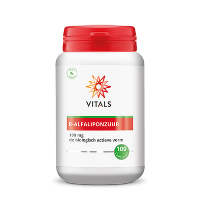 Vitals Natuurlijk R-alfaliponzuur (natrium-R-lipoaat) Vitals Natuurlijk R-alfaliponzuur (natrium-R-lipoaat) afbeelding