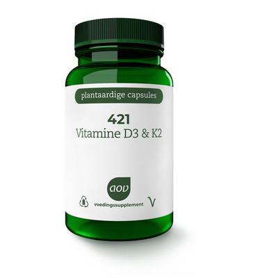AOV Voedingssupplementen 421 Vitamine D3 & K2 AOV Voedingssupplementen 421 Vitamine D3 & K2 afbeelding