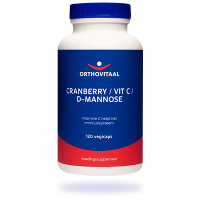 Orthovitaal Cranberry, Vitamine C & D-Mannose Orthovitaal Cranberry, Vitamine C & D-Mannose afbeelding