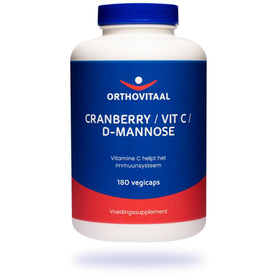 Orthovitaal Cranberry, Vitamine C & D-Mannose Orthovitaal Cranberry, Vitamine C & D-Mannose afbeelding