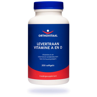 Orthovitaal Levertraan Vitamine A en D Orthovitaal Levertraan Vitamine A en D afbeelding