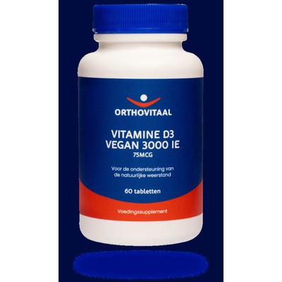 Orthovitaal Vegan Vitamin D3 3000 IU Orthovitaal Vegan Vitamin D3 3000 IU image
