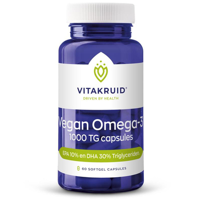 Vitakruid Vegan Omega 3 1000 TG Vitakruid Vegan Omega 3 1000 TG afbeelding