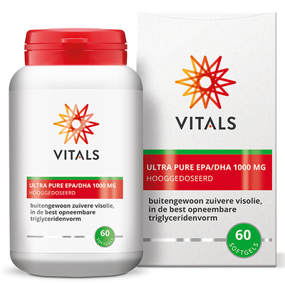 Vitals EPA/DHA Ultra pure 1000mg Vitals EPA/DHA Ultra pure 1000mg afbeelding