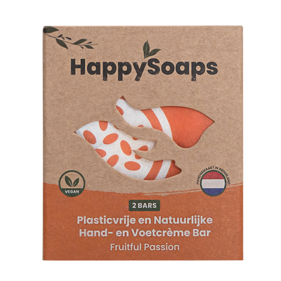 HappySoaps Fruitful Passion Hand- und Fußcreme-Bar HappySoaps Fruitful Passion Hand- und Fußcreme-Bar Abbildung