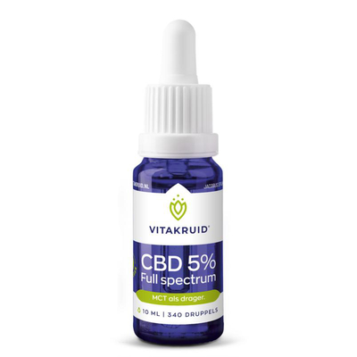 Vitakruid CBD Olie 5% Full Spectrum Vitakruid CBD Olie 5% Full Spectrum afbeelding