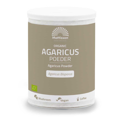 Mattisson Healthstyle Agaricus Poeder bio Mattisson Healthstyle Agaricus Poeder bio afbeelding