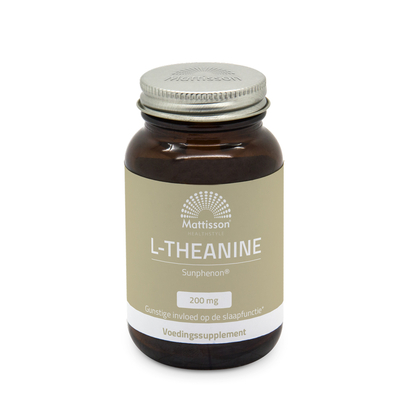 Mattisson Healthstyle L-Theanine 200 mg Sunphenon Mattisson Healthstyle L-Theanine 200 mg Sunphenon afbeelding