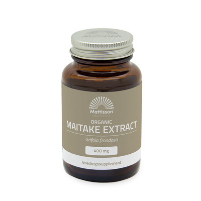 Mattisson Healthstyle Maitake Extract 400mg bio Mattisson Healthstyle Maitake Extract 400mg bio afbeelding