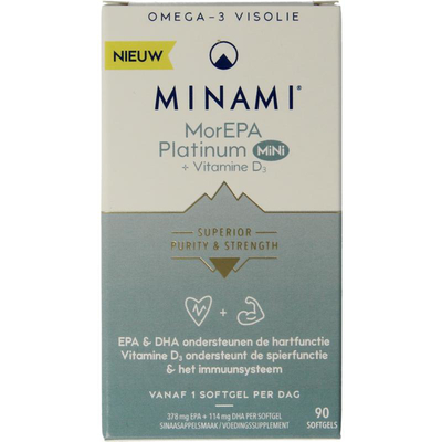 Minami Nutrition MorEPA Platinum mini Minami Nutrition MorEPA Platinum mini afbeelding