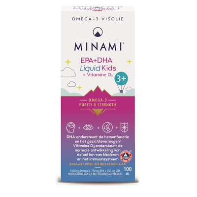 Minami Nutrition EPA & DHA Liquid Kids Minami Nutrition EPA & DHA Liquid Kids afbeelding