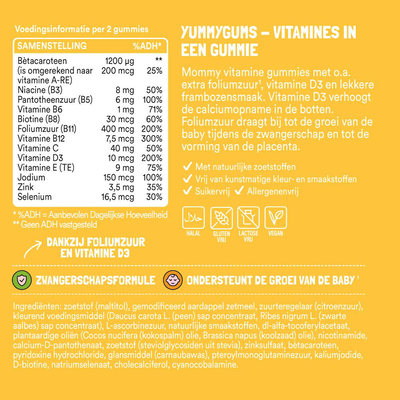 Yummygums Zwangerschap Vitamine Gummies Yummygums Zwangerschap Vitamine Gummies afbeelding