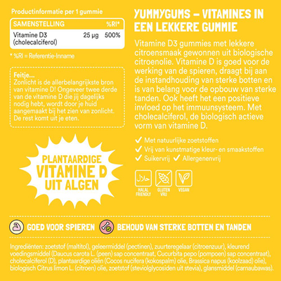 Yummygums Sunny D3 Gummies Yummygums Sunny D3 Gummies afbeelding