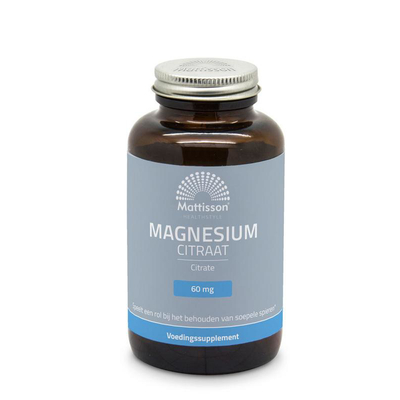Mattisson Healthstyle Active Magnesium Citraat 400 mg Mattisson Healthstyle Active Magnesium Citraat 400 mg afbeelding