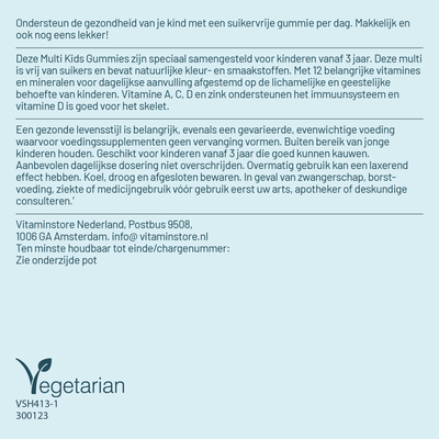 Vitaminstore Multi Kids Gummies Vitaminstore Multi Kids Gummies afbeelding