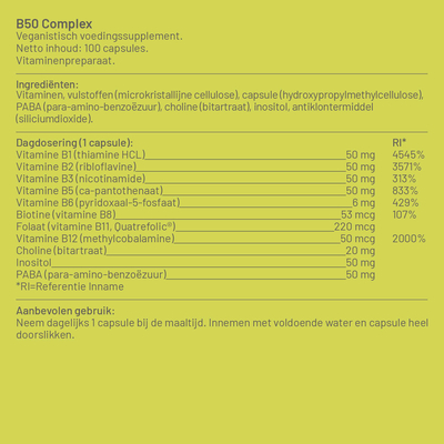 Vitaminstore Vitamin-B-50-Komplex (B-Komplex) Vitaminstore Vitamin-B-50-Komplex (B-Komplex) Abbildung