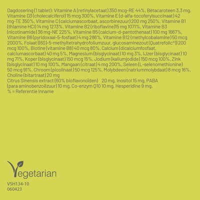 Vitaminstore Multi Vitaminen (multivitamine) Vitaminstore Multi Vitaminen (multivitamine) afbeelding