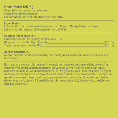 Vitaminstore Resveratrol 125 mg Vitaminstore Resveratrol 125 mg Abbildung