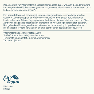 Vitaminstore Meno Formule (isoflavonen) afbeelding