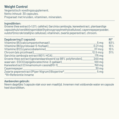 Vitaminstore Weight Control Vitaminstore Weight Control afbeelding